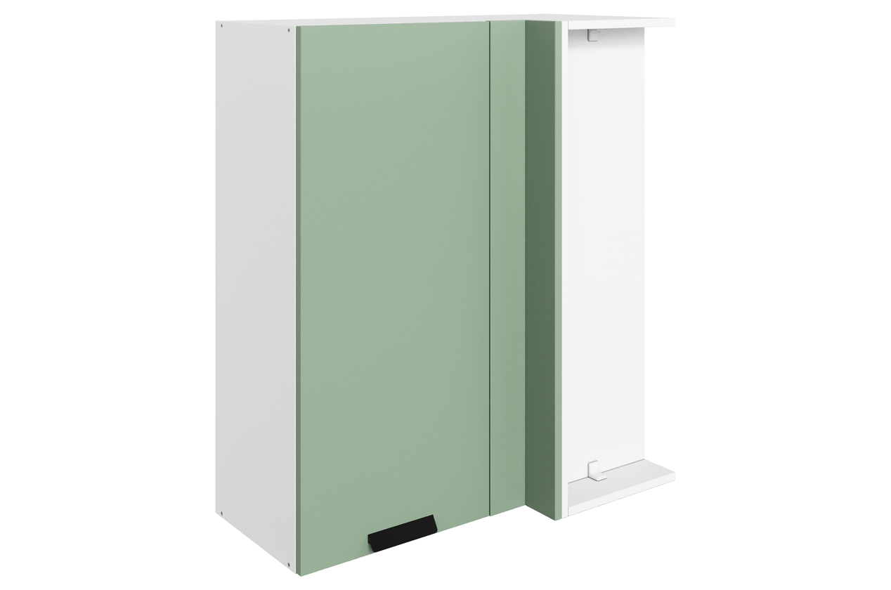 Джаз Шкаф навесной угл. L800х400 H900 (1 дв. гл.) (эмаль)