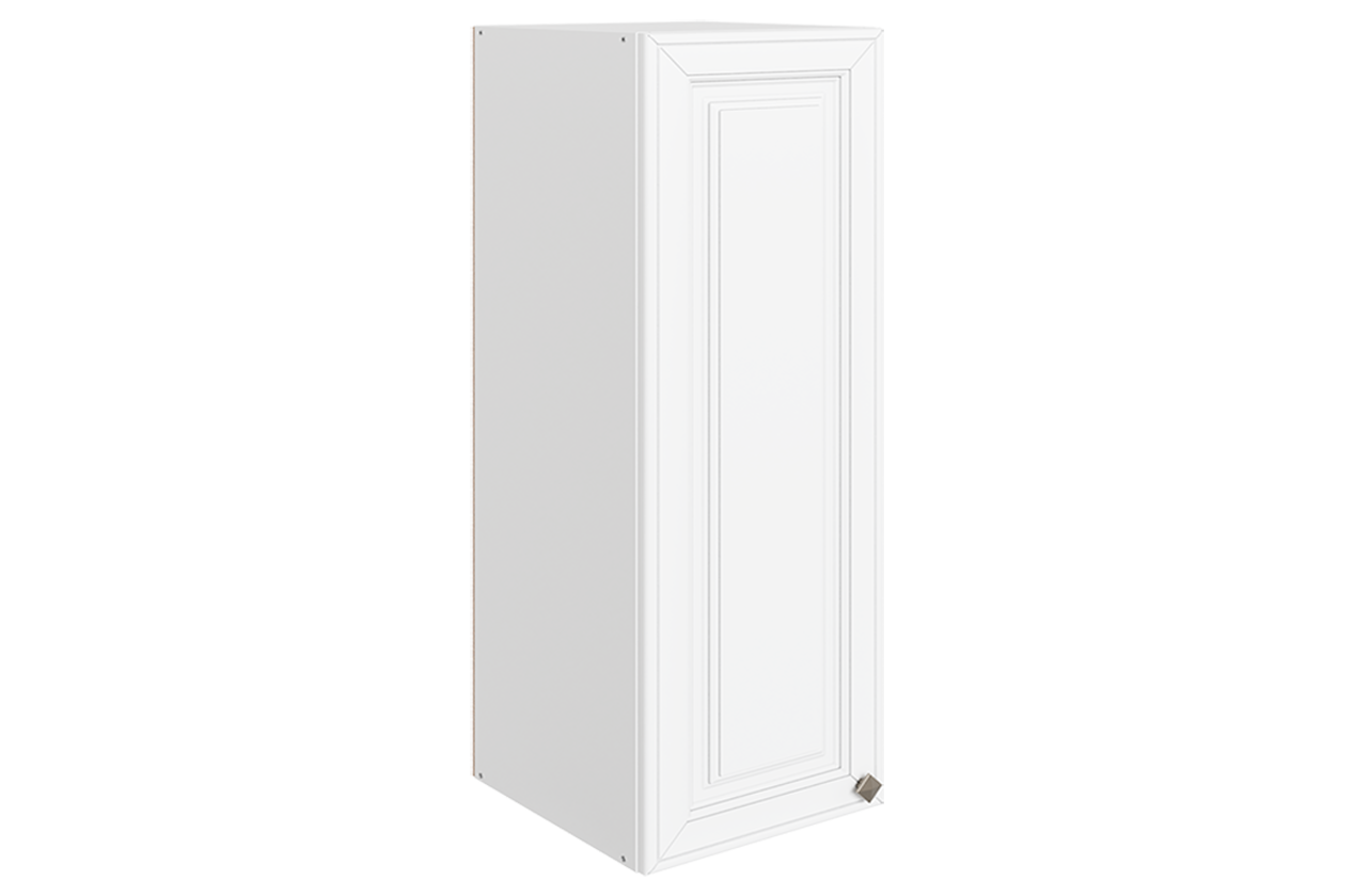 Мишель Шкаф навесной L300 Н900 (1 дв. гл.) (эмаль) (белый/белый)