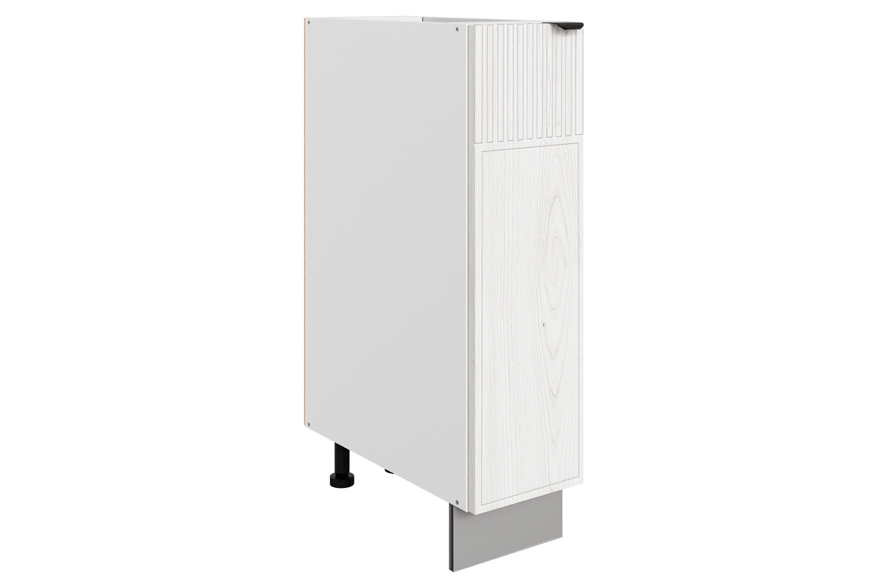 Бариста Шкаф рабочий L200 B500 (1 дв. гл.) (левый) (белый/дуб белый матовый)