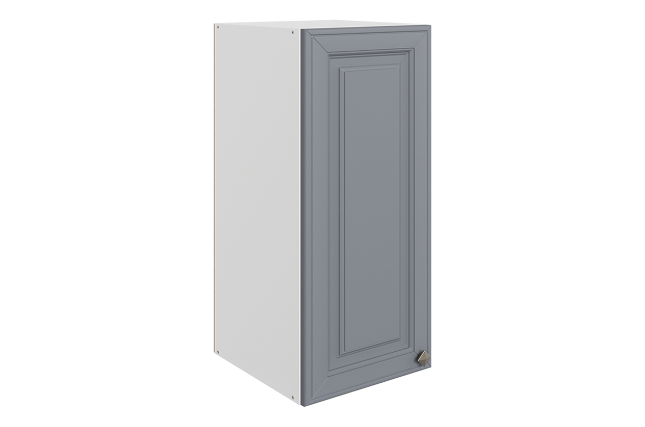 Мишель Шкаф навесной L300 Н720 (1 дв. гл.) (эмаль) (белый/серый)