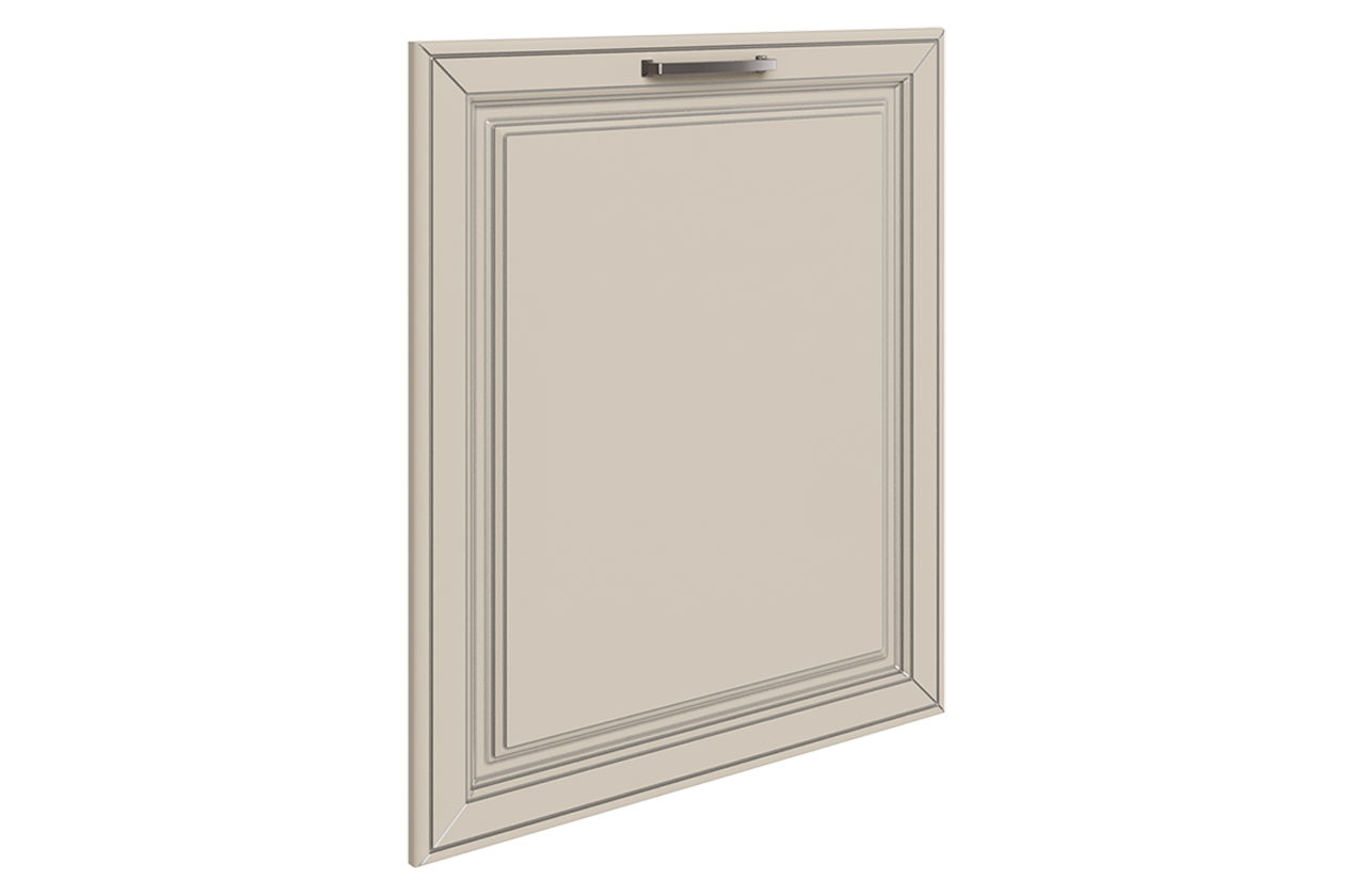 Атланта Дверь глухая L600 (эмаль) (сливки патина платина)