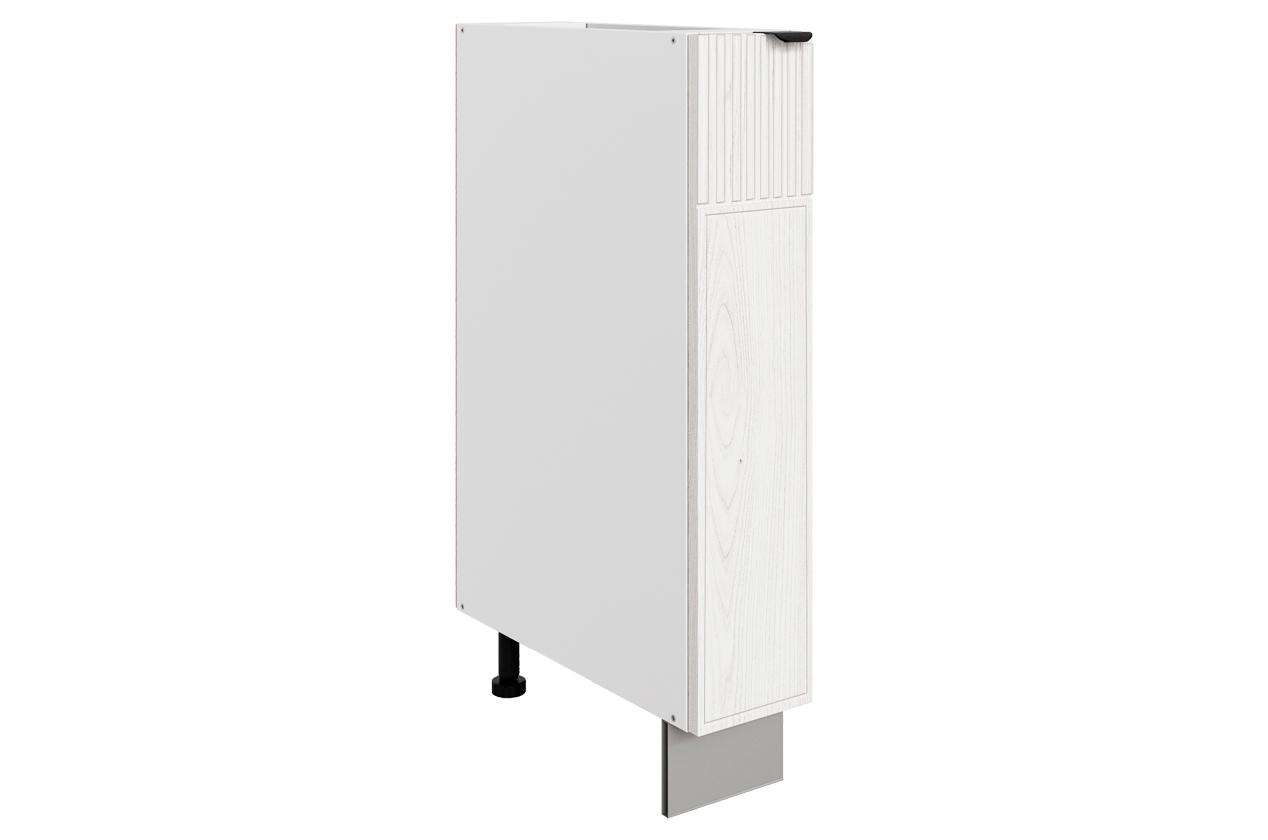 Бариста Шкаф рабочий L150 B500 (1 дв. гл.) (левый) (белый/дуб белый матовый)