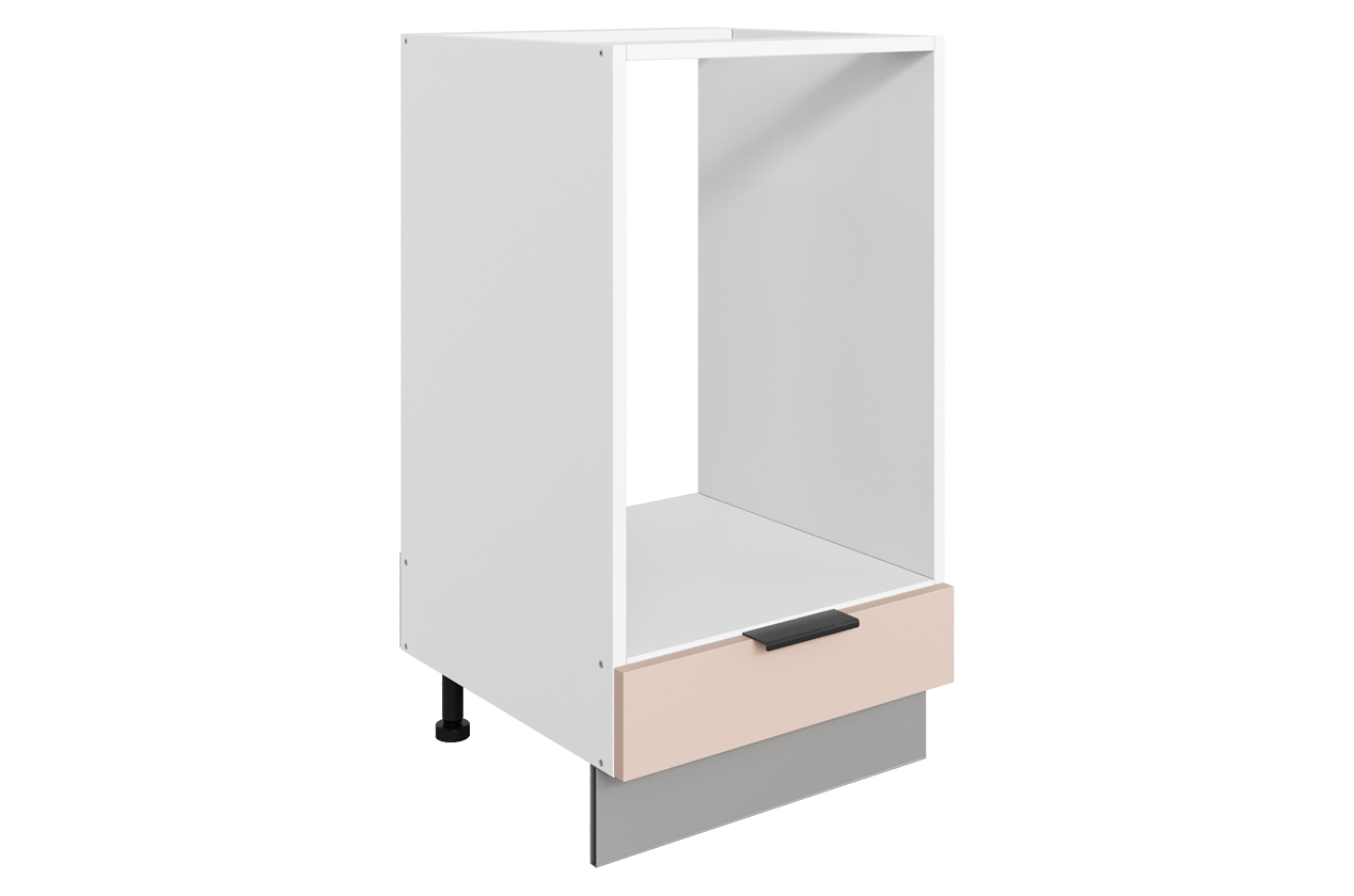 Стоун Шкаф рабочий под духовку L450 (1 ящ.) (белый/грей софттач)