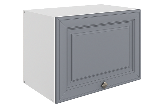 Мишель Шкаф навесной L500 Н360 (1 дв. гл.) (эмаль) (белый/серый)