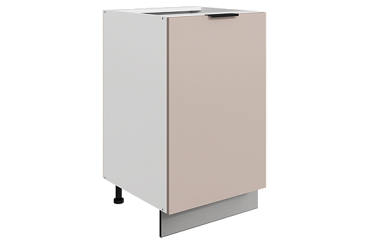 Стоун Шкаф рабочий L450 (1 дв.гл.) (белый/грей софттач)