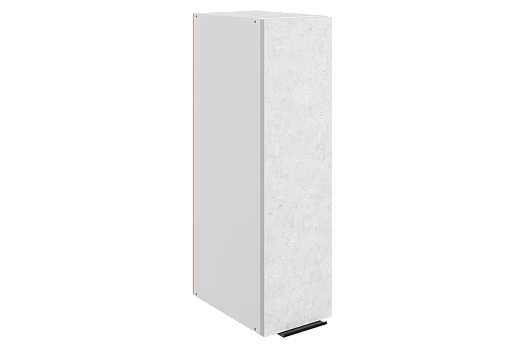 Стоун Шкаф навесной L200 Н720 (1 дв. гл.) (белый/белая скала)