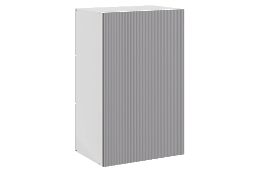 Стефани Шкаф навесной L450 Н720 (1 дв. гл.) (эмаль) (белый/серый)