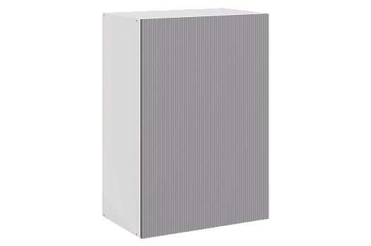 Стефани Шкаф навесной L500 Н720 (1 дв. гл.) (эмаль) (белый/серый)