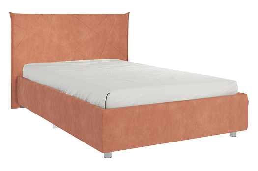 Кровать с основанием Квест 120х200 см (персик (велюр))