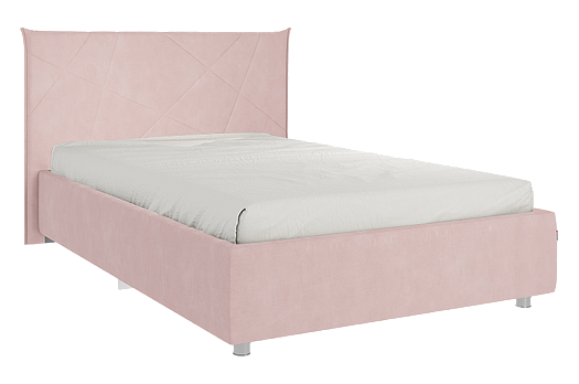 Кровать с основанием Квест 120х200 см (нежно-розовый (велюр))