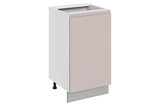 Фьюжн Шкаф рабочий L450 (1 дв. гл.) (левый) (эмаль) (белый/кофейный)