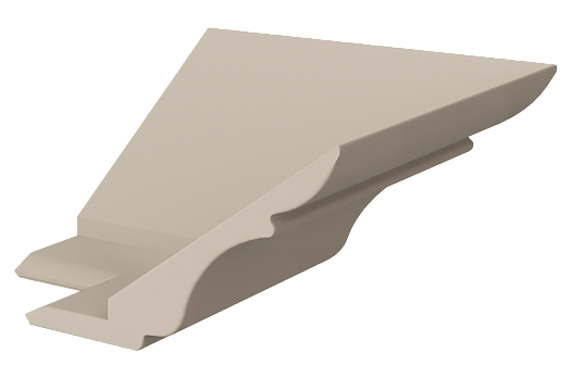 Элемент карниза концевой наружный (90 град.) Атланта (сливки)