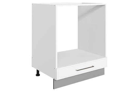 Мишель Шкаф рабочий под духовку L600 (1 ящ.) (эмаль) (белый/белый)