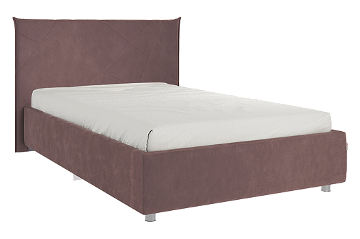 Кровать с основанием Квест 120х200 см (пудра (велюр))