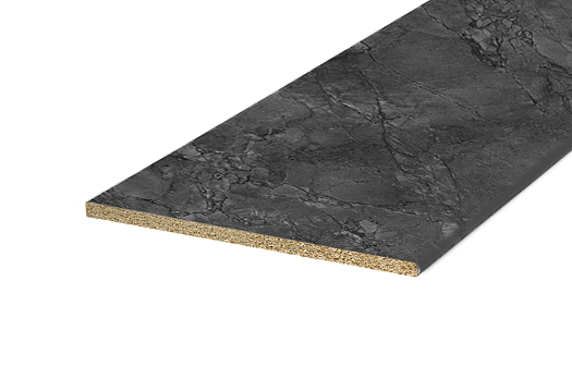 Столешница постформинг H38 угл лев L3000 Кухня (мрамор империал темный)