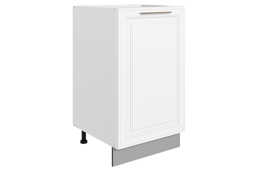 Мишель Шкаф рабочий L450 (1 дв.гл.) (эмаль) (белый/белый)