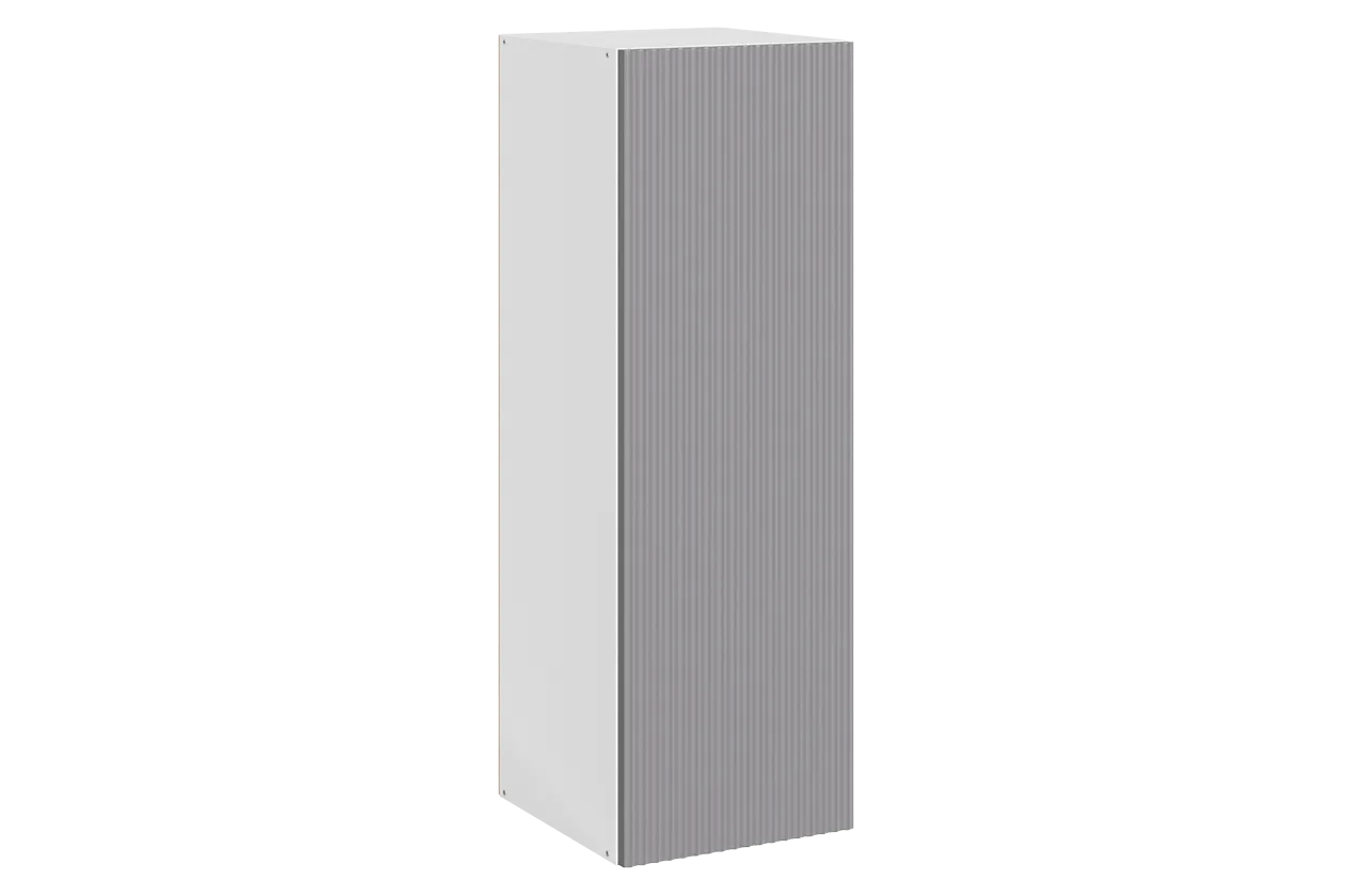 Стефани Шкаф навесной L300 Н900 (1 дв. гл.) (эмаль) (белый/серый)