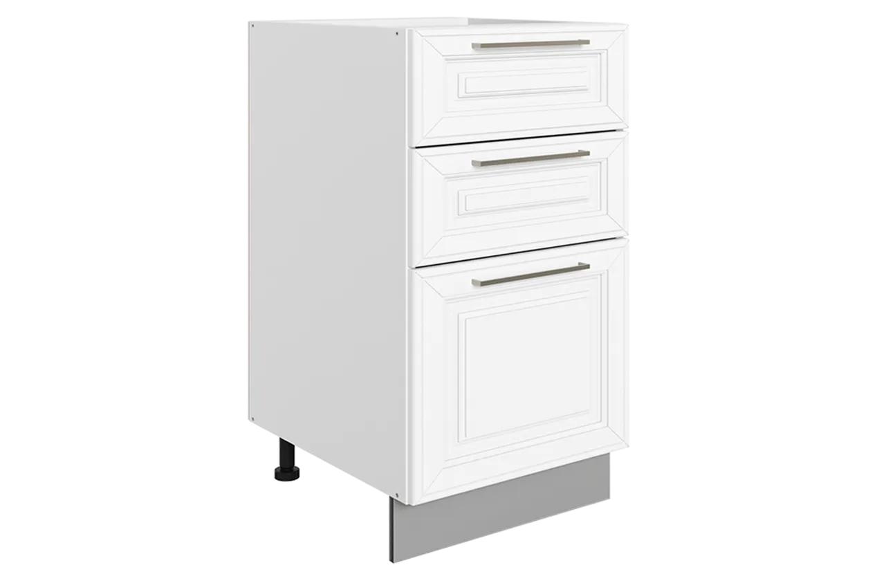 Мишель Шкаф рабочий L400 Старт (3 ящ.) (эмаль) (белый/белый)