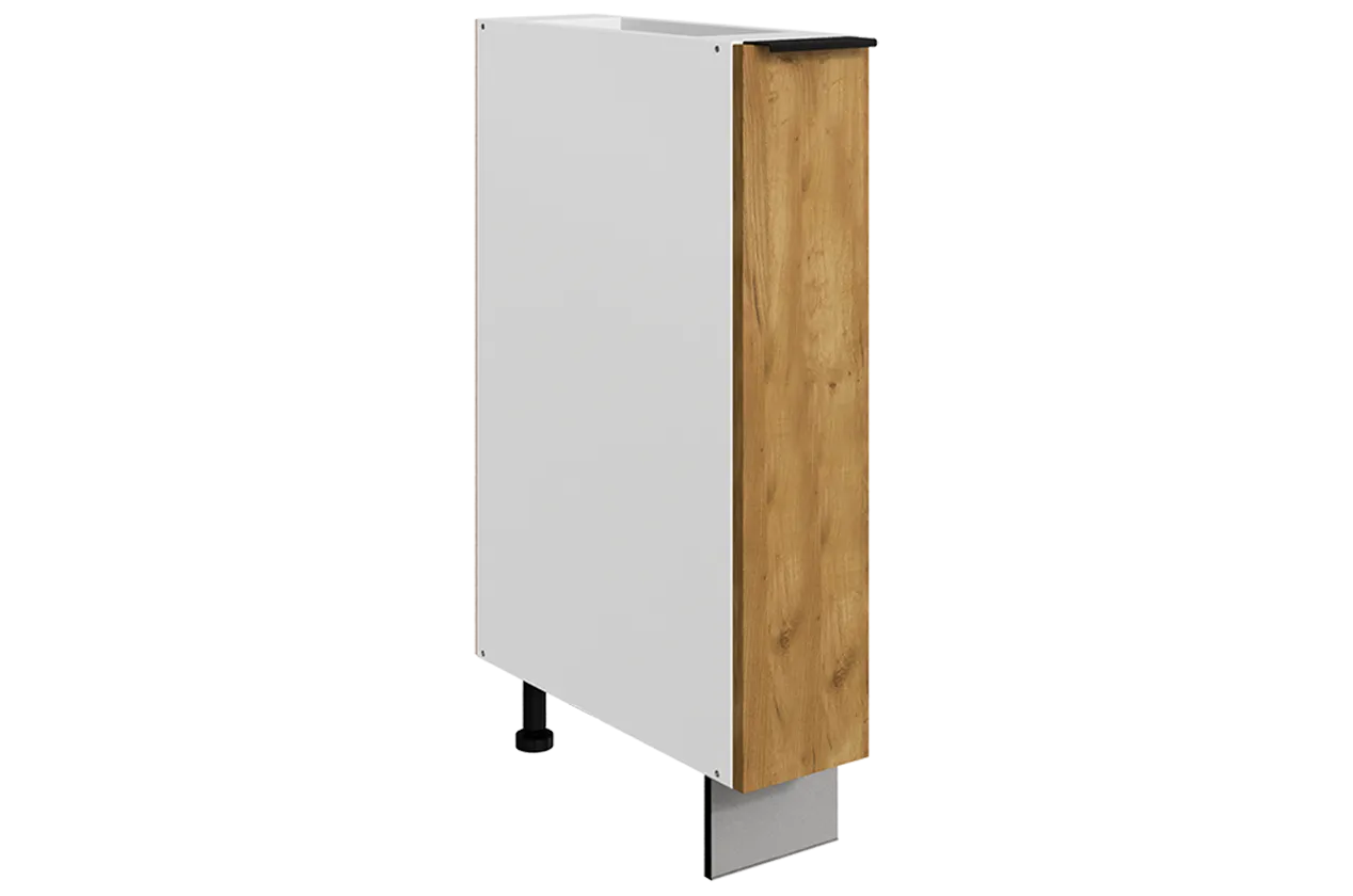 Стоун Шкаф рабочий L150 B500 (1 дв. гл.) (белый/акация светлая)