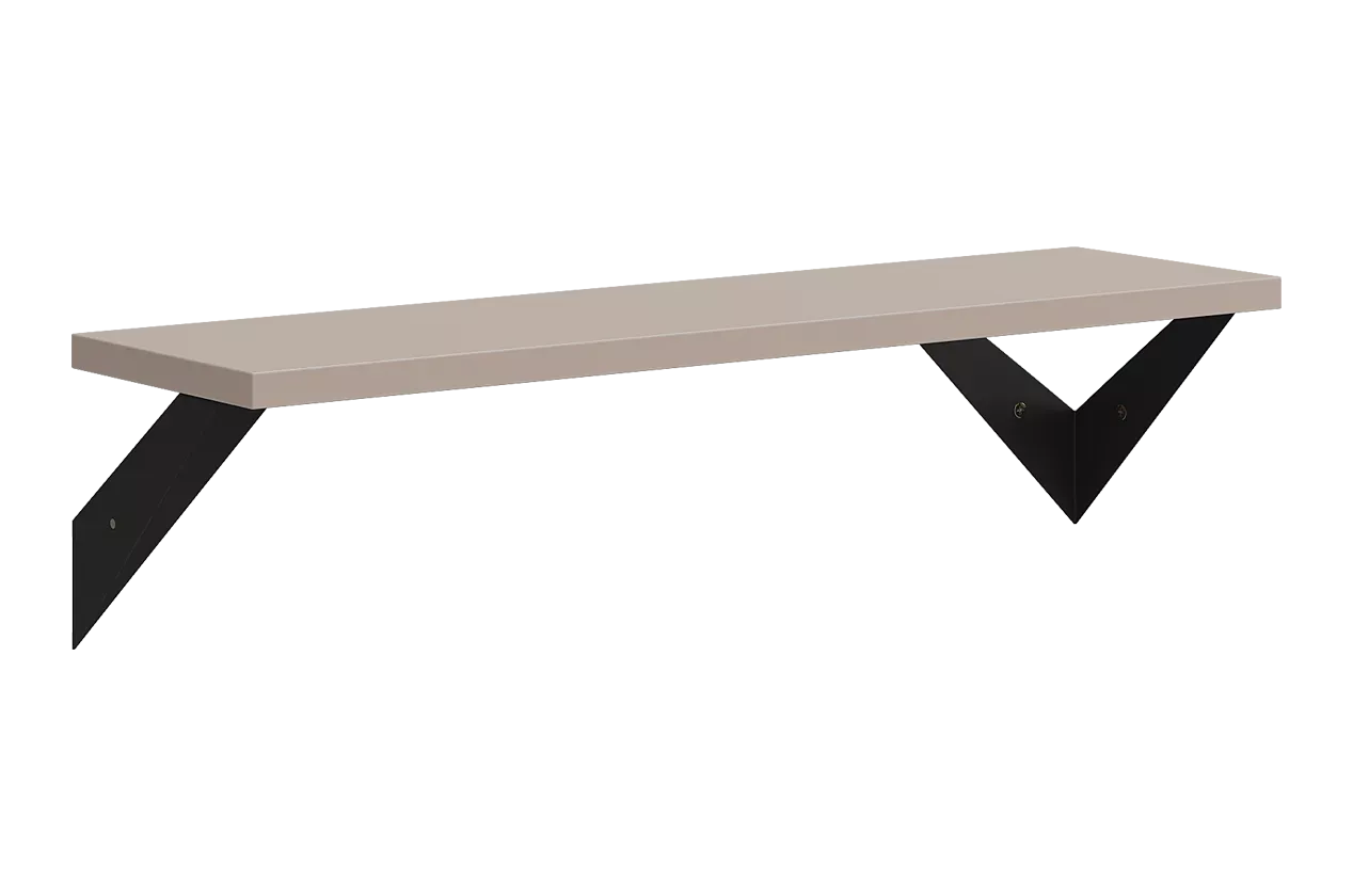 Рич Полка навесная (кашемир/черный)