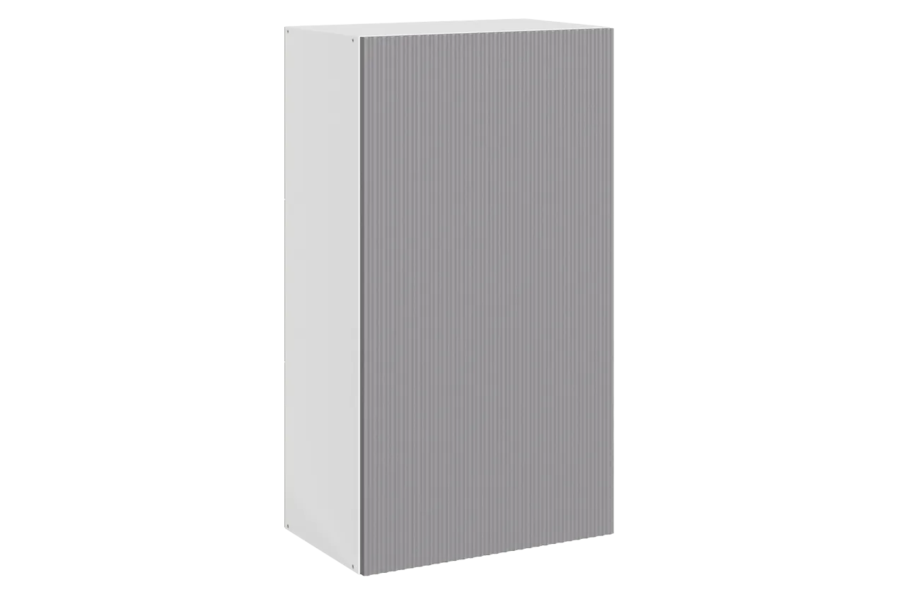 Стефани Шкаф навесной L500 Н900 (1 дв. гл.) (эмаль) (белый/серый)
