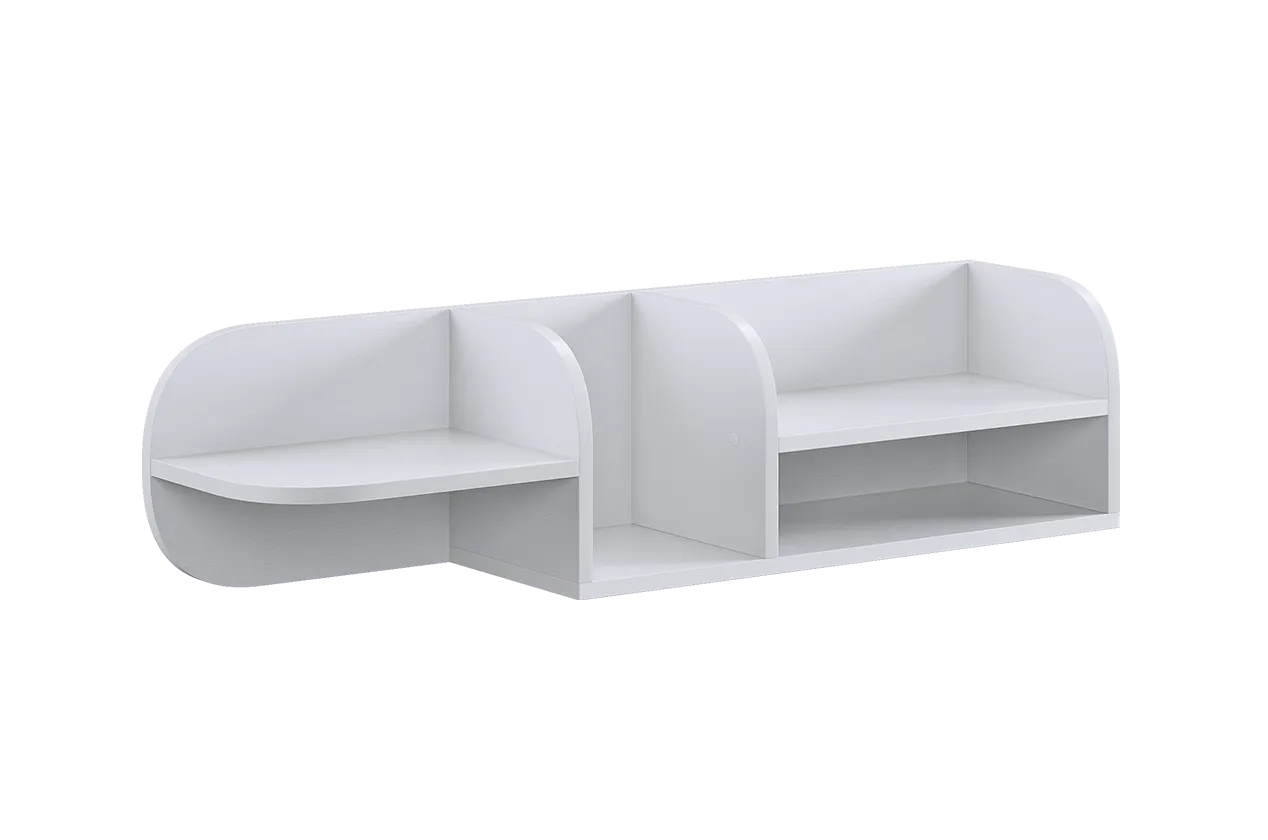 Милана Полка навесная (белое дерево)