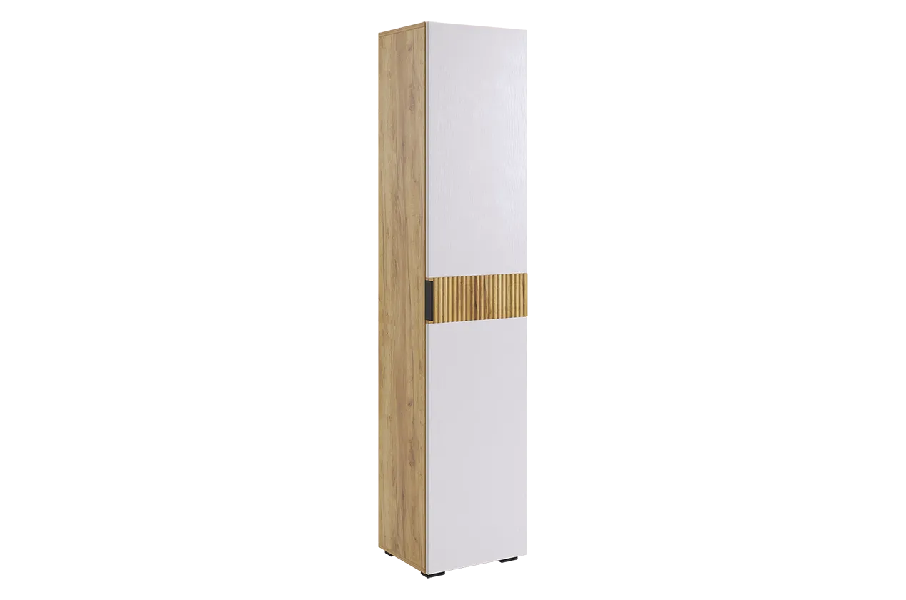 Бери Шкаф однодверный (дуб крафт золотой/белое дерево)