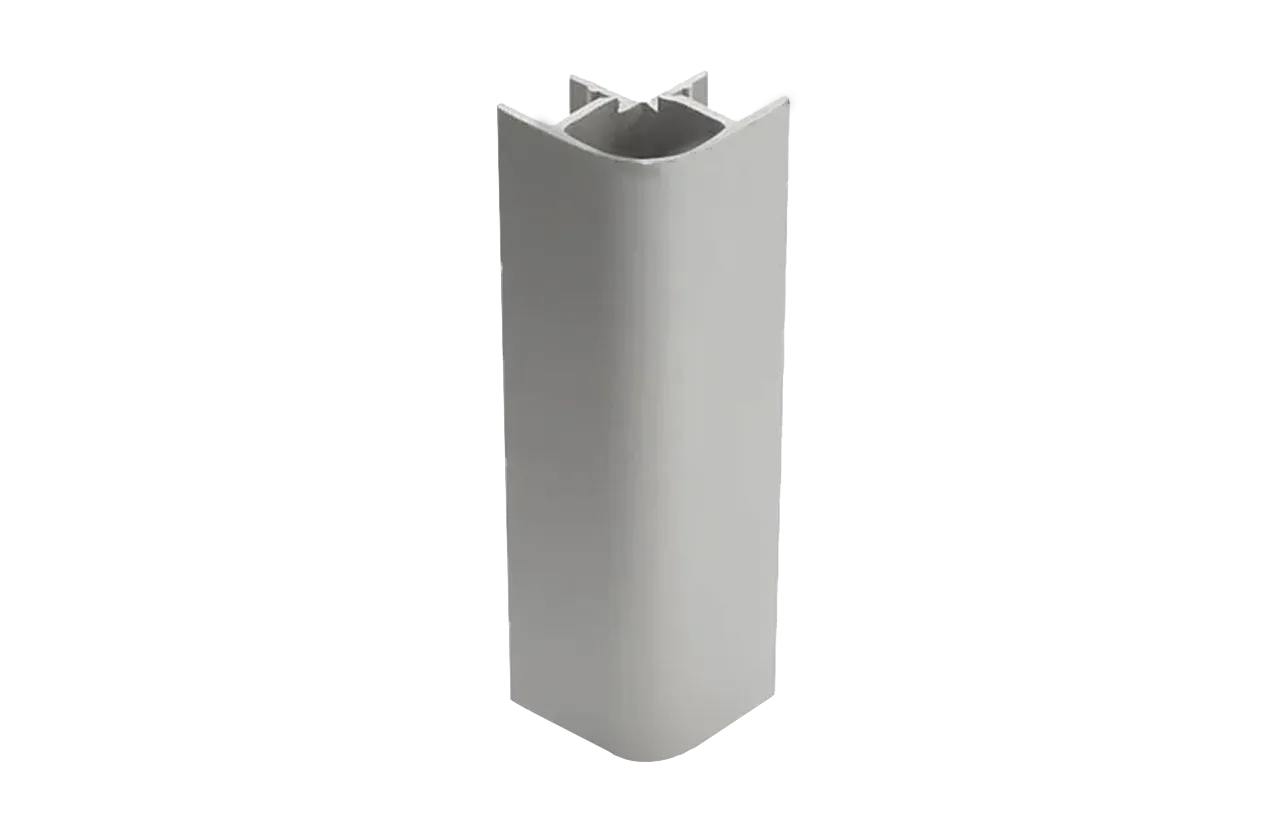 Профиль соединительный для цоколя Н150 угол 90 внешний Кухня (титан)