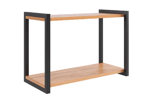 Полка Юниор (дуб крафт золотой/черный муар)