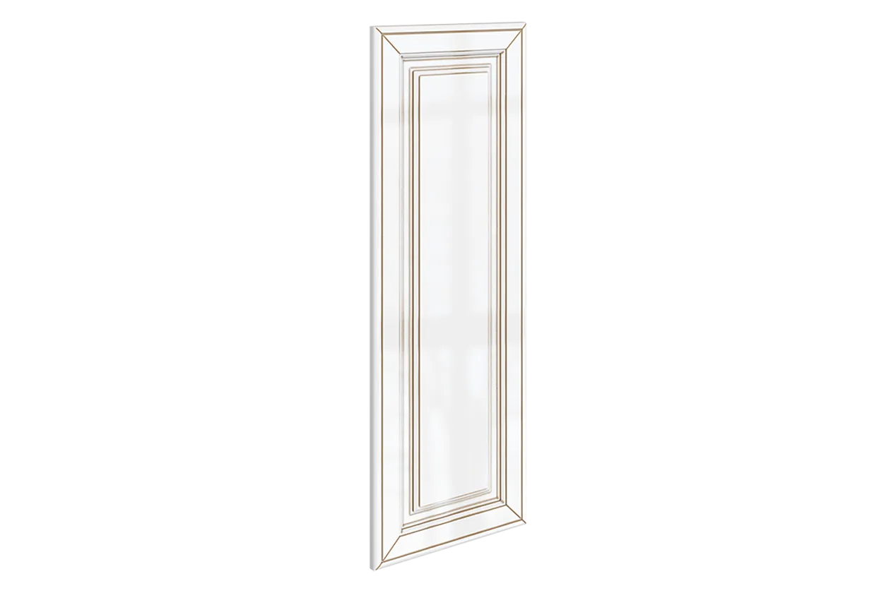 Атланта Дверь (декор) L297 Н900 Шкаф навесной (эмаль) (белый глянец патина золото)
