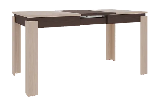 Стол обеденный раздвижной Гермес 2 (дуб млечный/венге)