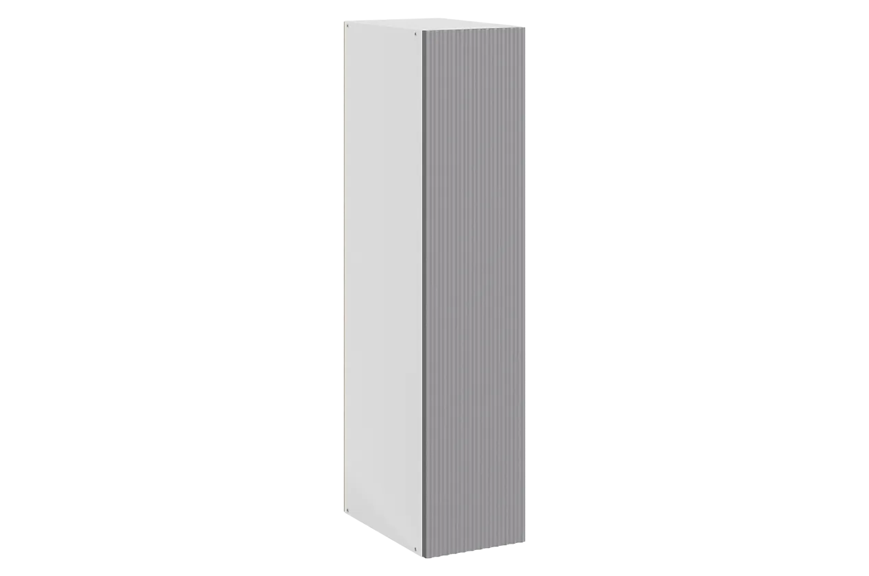 Стефани Шкаф навесной L200 Н900 (1 дв. гл.) (эмаль) (белый/серый)