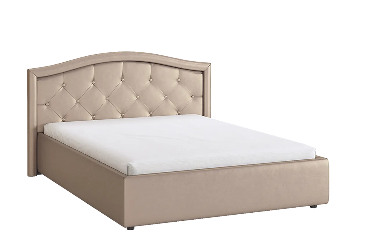 Кровать с основанием Верона 140х200 см (бронза (экокожа))