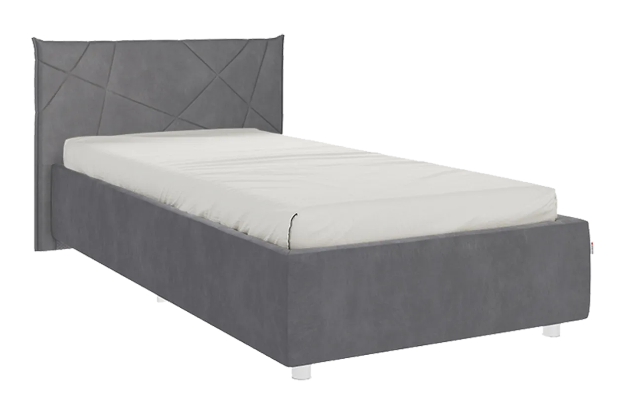 Кровать с основанием Бест 90х200 см (графит (велюр))
