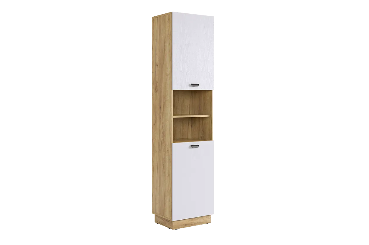 Моди Шкаф комбинированный (дуб крафт золотой/белое дерево)